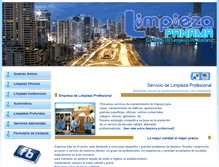 Tablet Screenshot of limpiezapanama.com